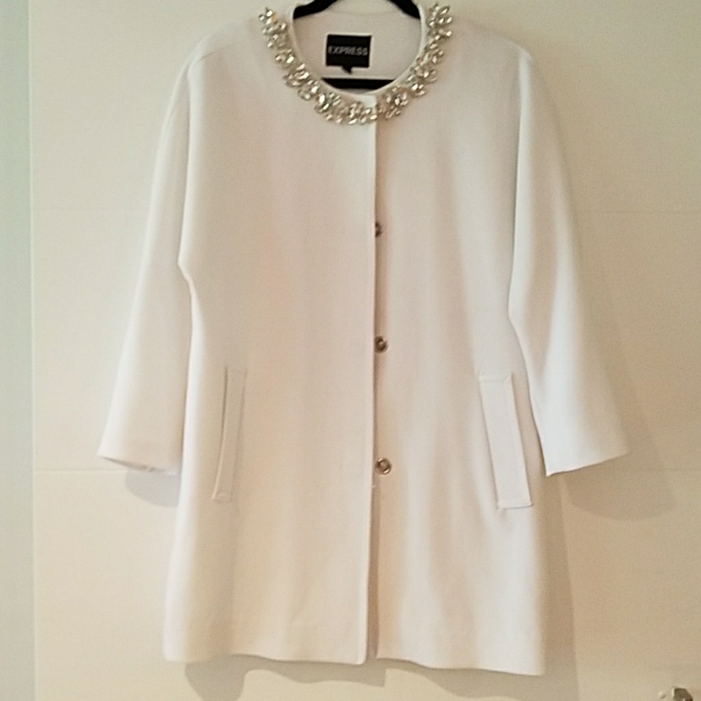 Outdoor wedding jacket w/ removable bling